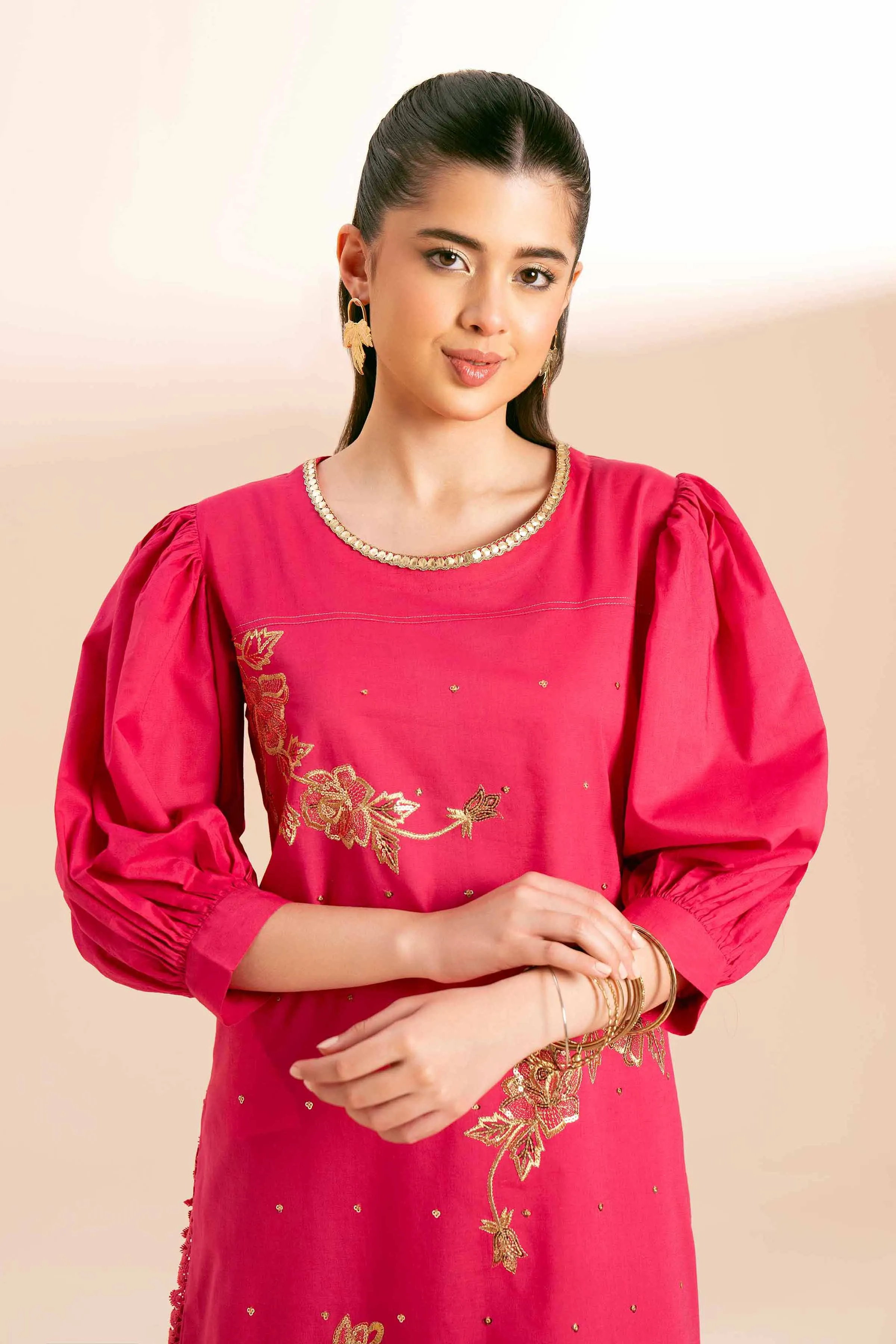 2 Piece - Dyed Embroidered Suit - 42401733