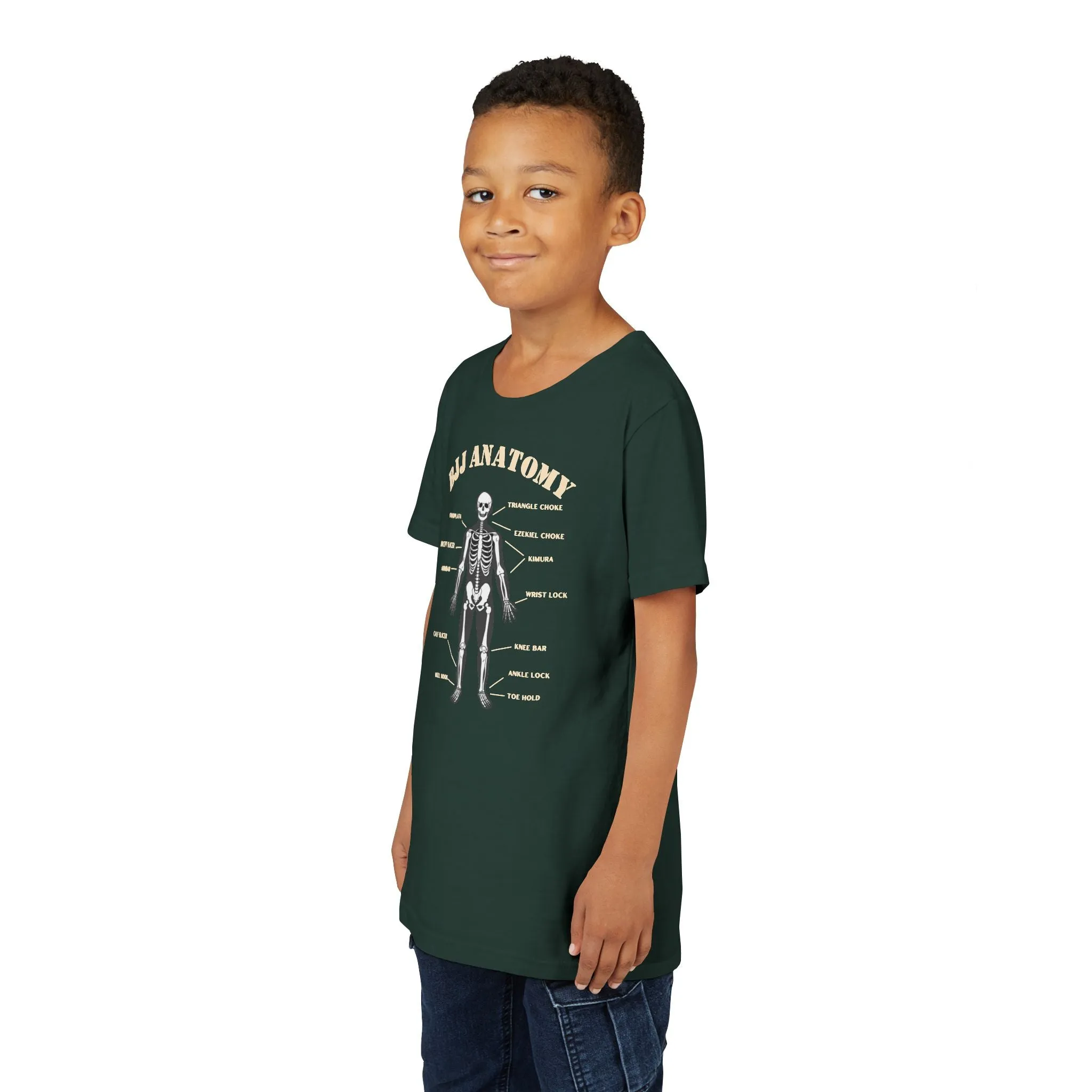 BJJ Anatomy Youth T Shirt