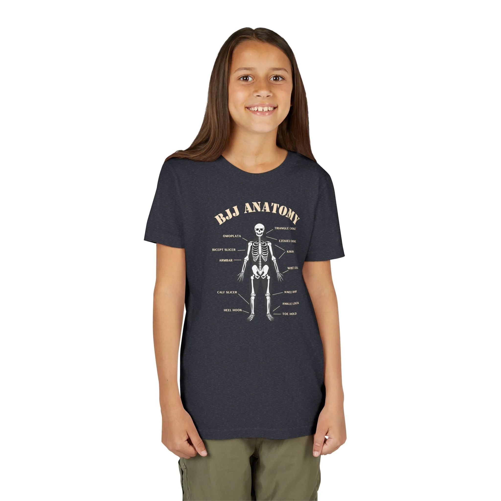 BJJ Anatomy Youth T Shirt