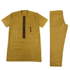 Brown Short Sleeve Set