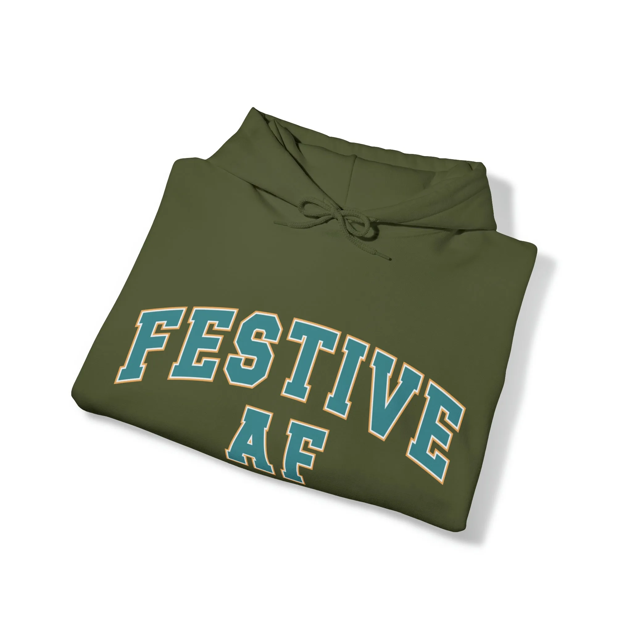 Festive AF |Unisex| Hooded Sweatshirt