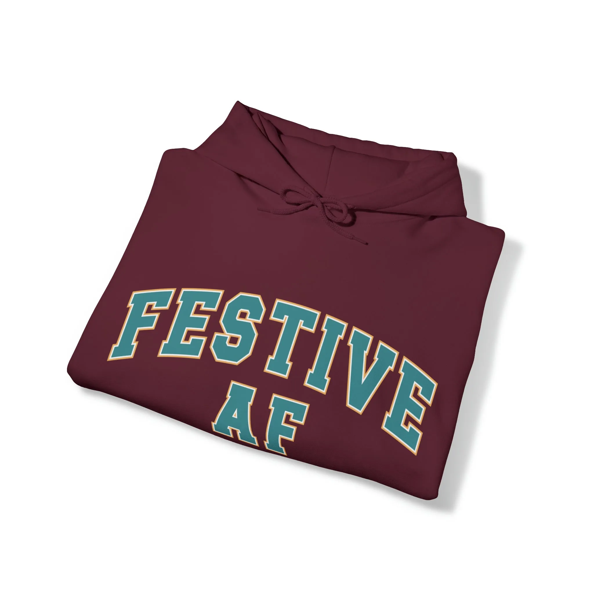 Festive AF |Unisex| Hooded Sweatshirt