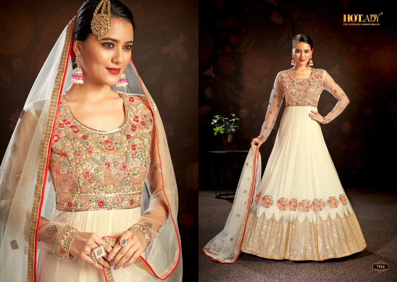 HOTLADY NASHEEN VOL 3 BUTTERFLY NET SALWAR SUITS