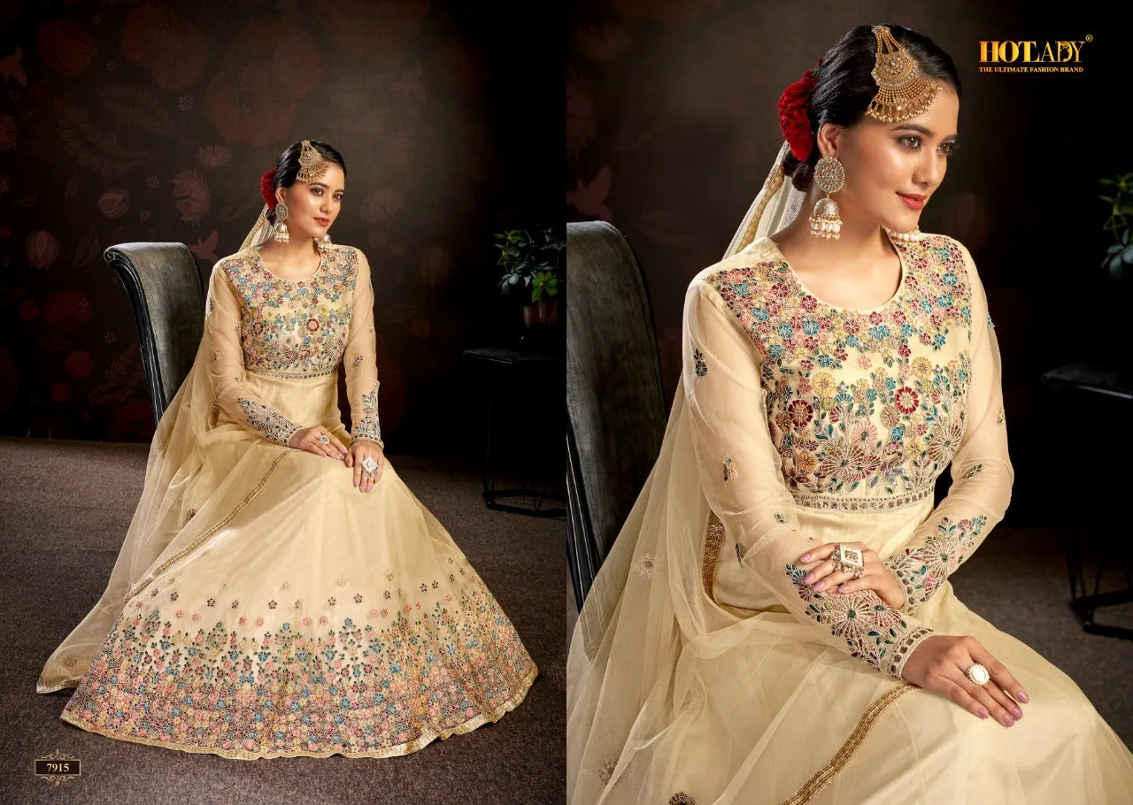 HOTLADY NASHEEN VOL 3 BUTTERFLY NET SALWAR SUITS