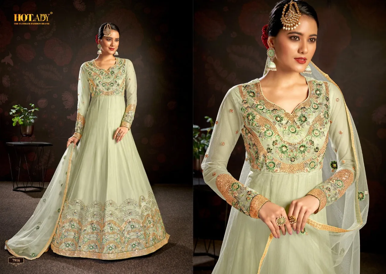 HOTLADY NASHEEN VOL 3 BUTTERFLY NET SALWAR SUITS