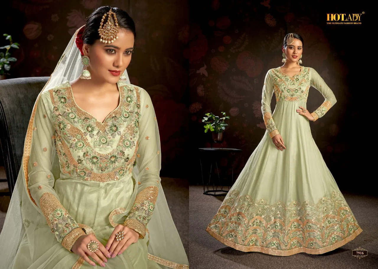 HOTLADY NASHEEN VOL 3 BUTTERFLY NET SALWAR SUITS