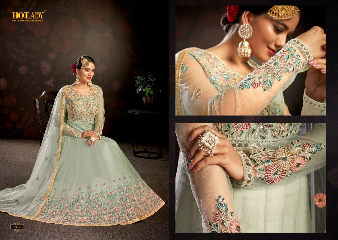 HOTLADY NASHEEN VOL 3 BUTTERFLY NET SALWAR SUITS