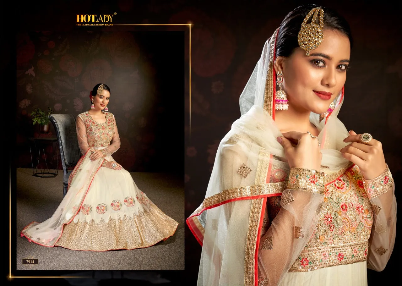 HOTLADY NASHEEN VOL 3 BUTTERFLY NET SALWAR SUITS