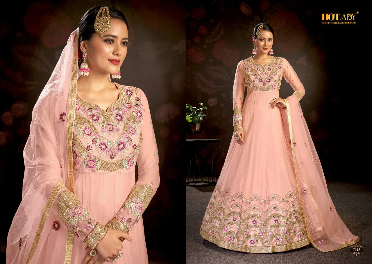 HOTLADY NASHEEN VOL 3 BUTTERFLY NET SALWAR SUITS