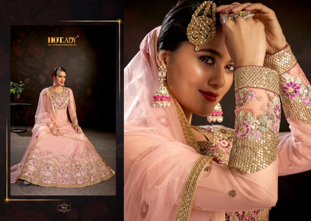 HOTLADY NASHEEN VOL 3 BUTTERFLY NET SALWAR SUITS