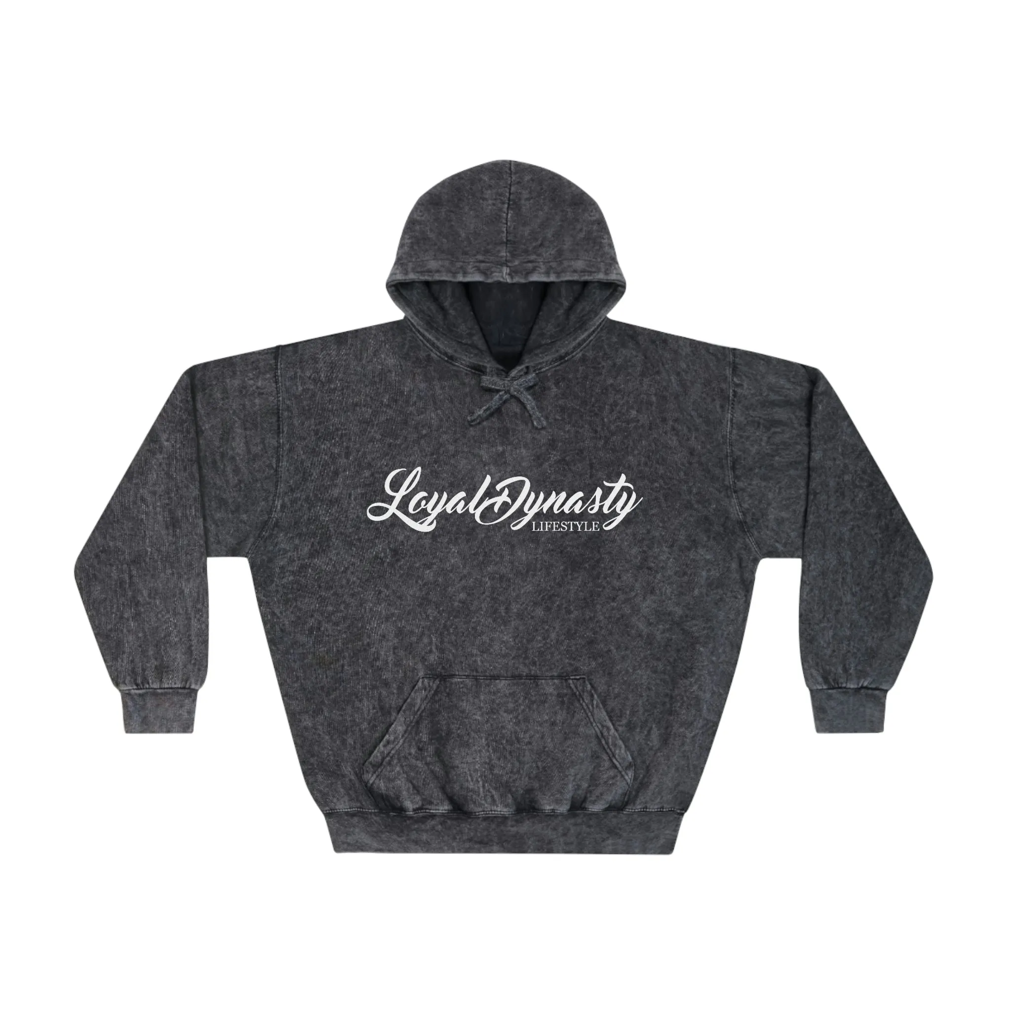 LD Script & Loyal Tribe Unisex Mineral Wash Hoodie