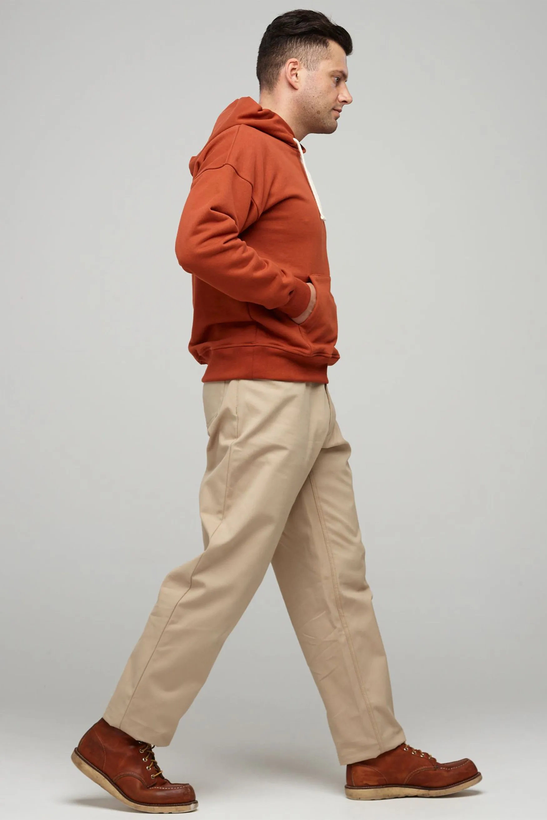 Men's Canvas Chore Trousers - Putty