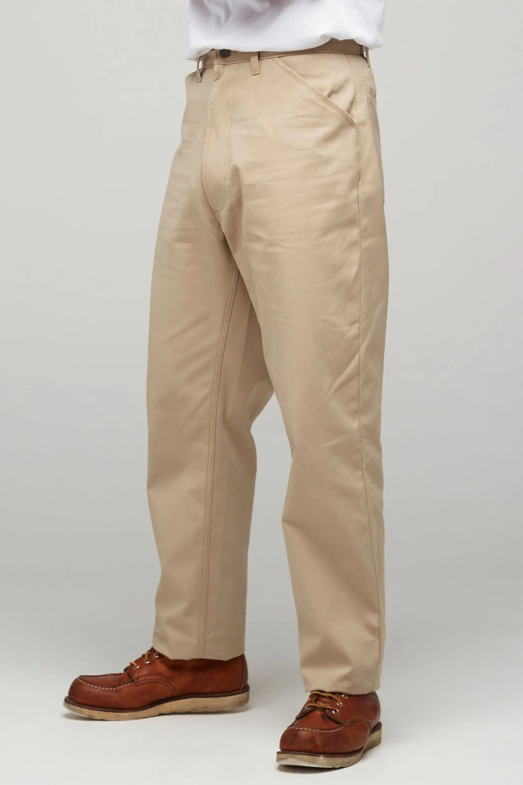Men's Canvas Chore Trousers - Putty