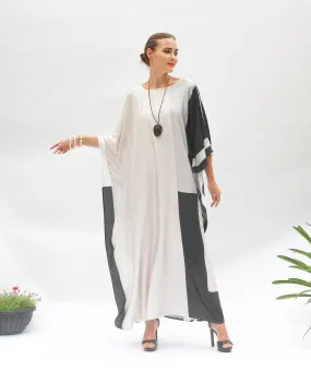 Modest Wear Women Silk Printed Long Kaftan