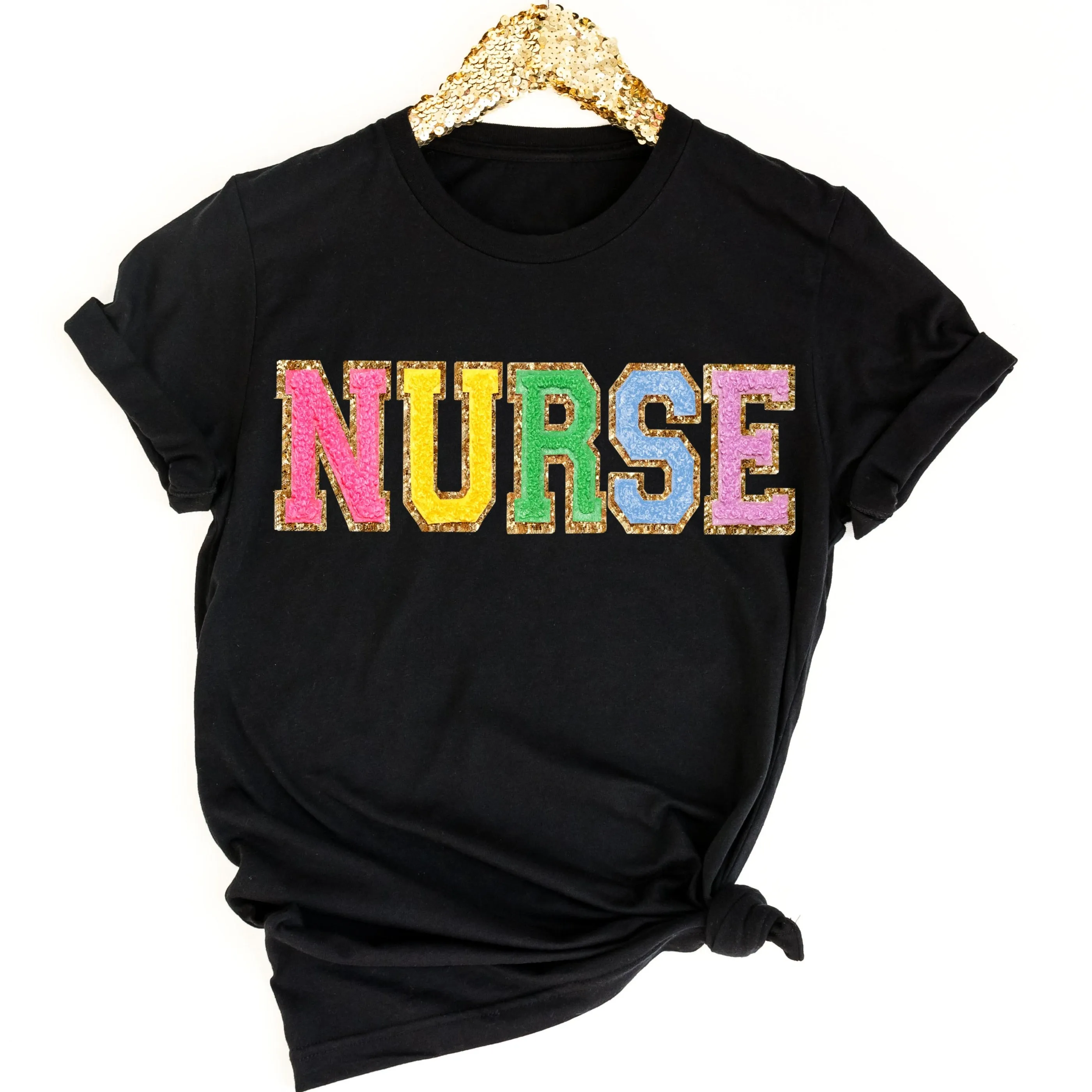 NURSE Letter Patch Sweatshirt