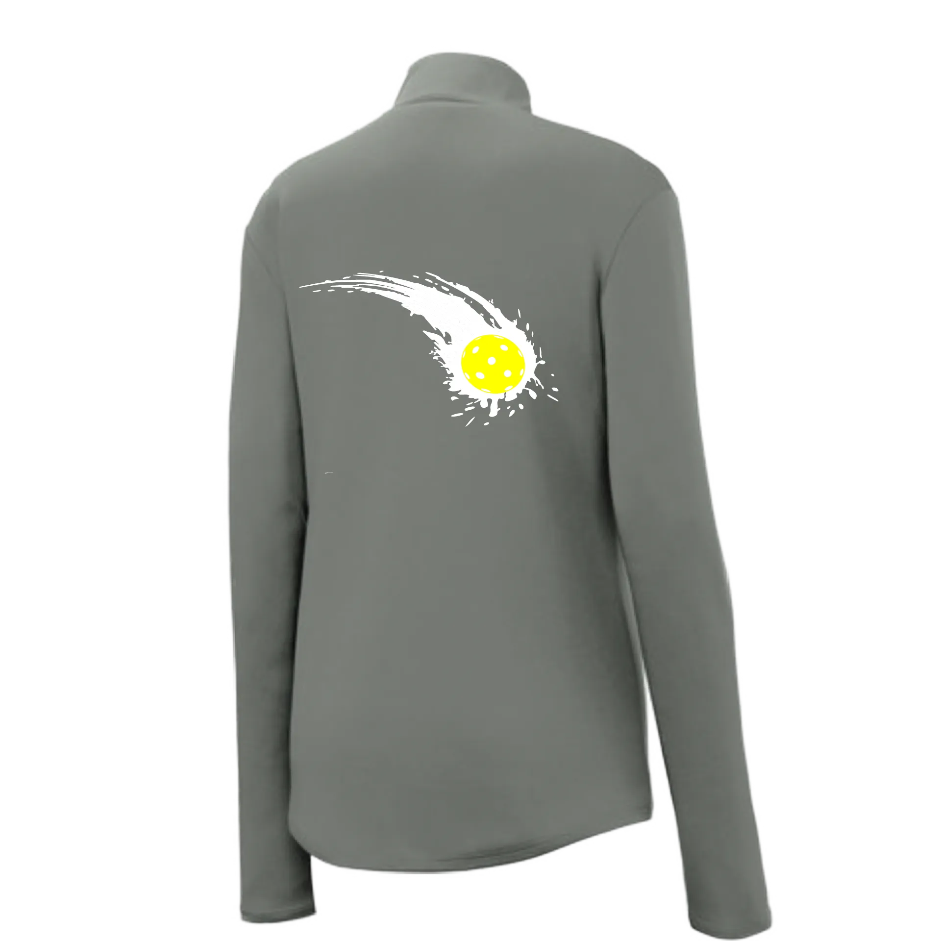 Pickleball Impact | Women's 1/4 Zip Pullover Athletic Shirt | 100% Polyester