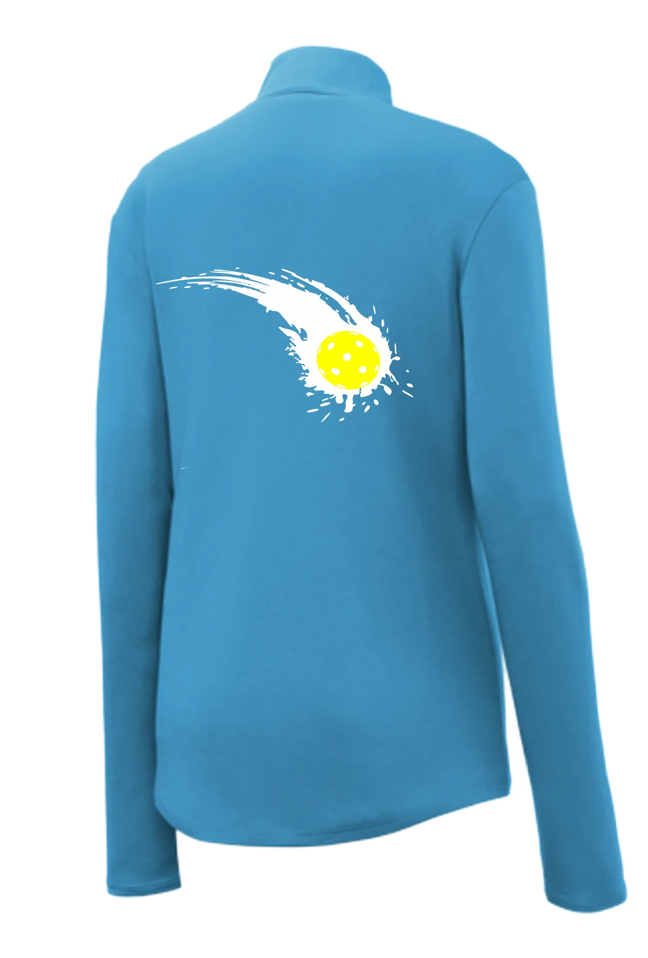 Pickleball Impact | Women's 1/4 Zip Pullover Athletic Shirt | 100% Polyester
