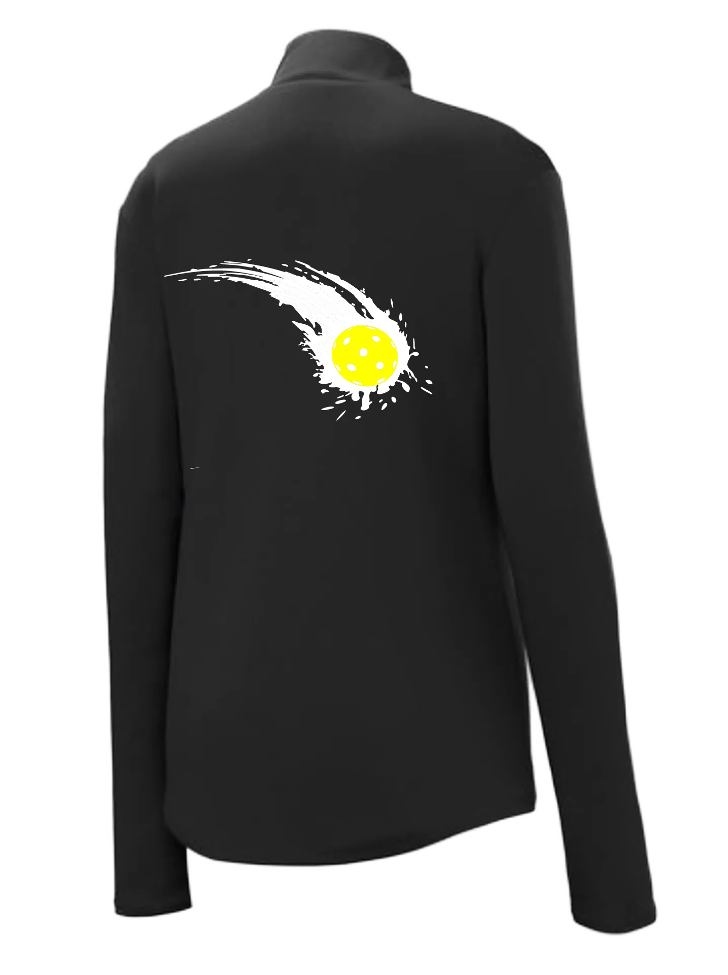 Pickleball Impact | Women's 1/4 Zip Pullover Athletic Shirt | 100% Polyester