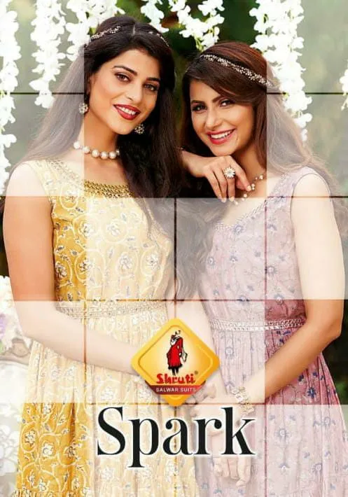 Spark Trendy Elegance Printed Full Flared long Kurtis
