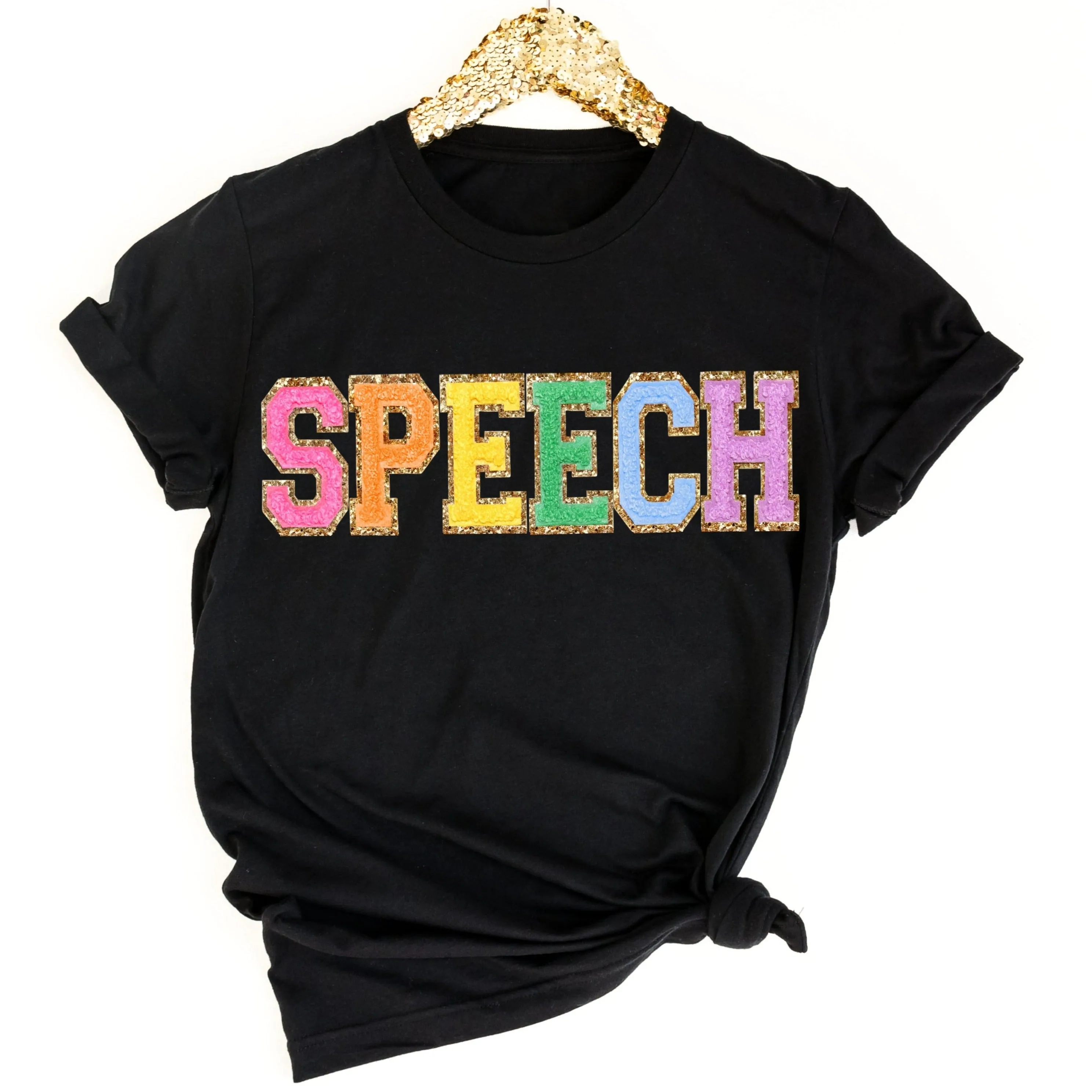 SPEECH Letter Patch Sweatshirt