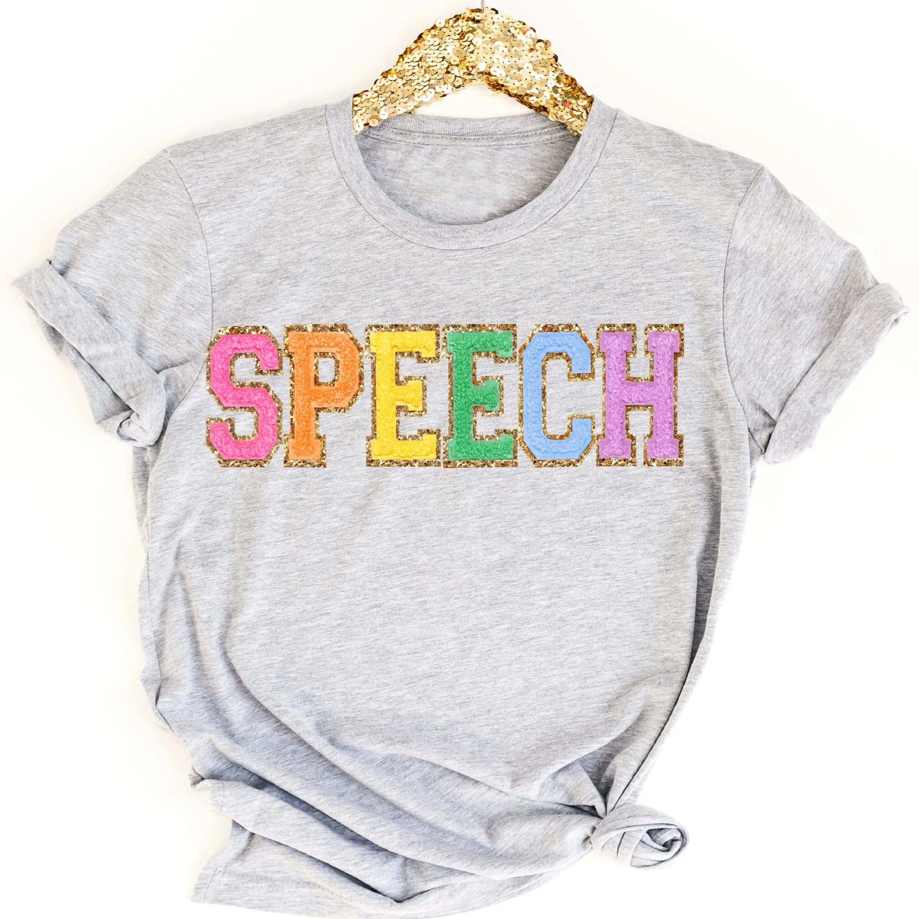 SPEECH Letter Patch Sweatshirt