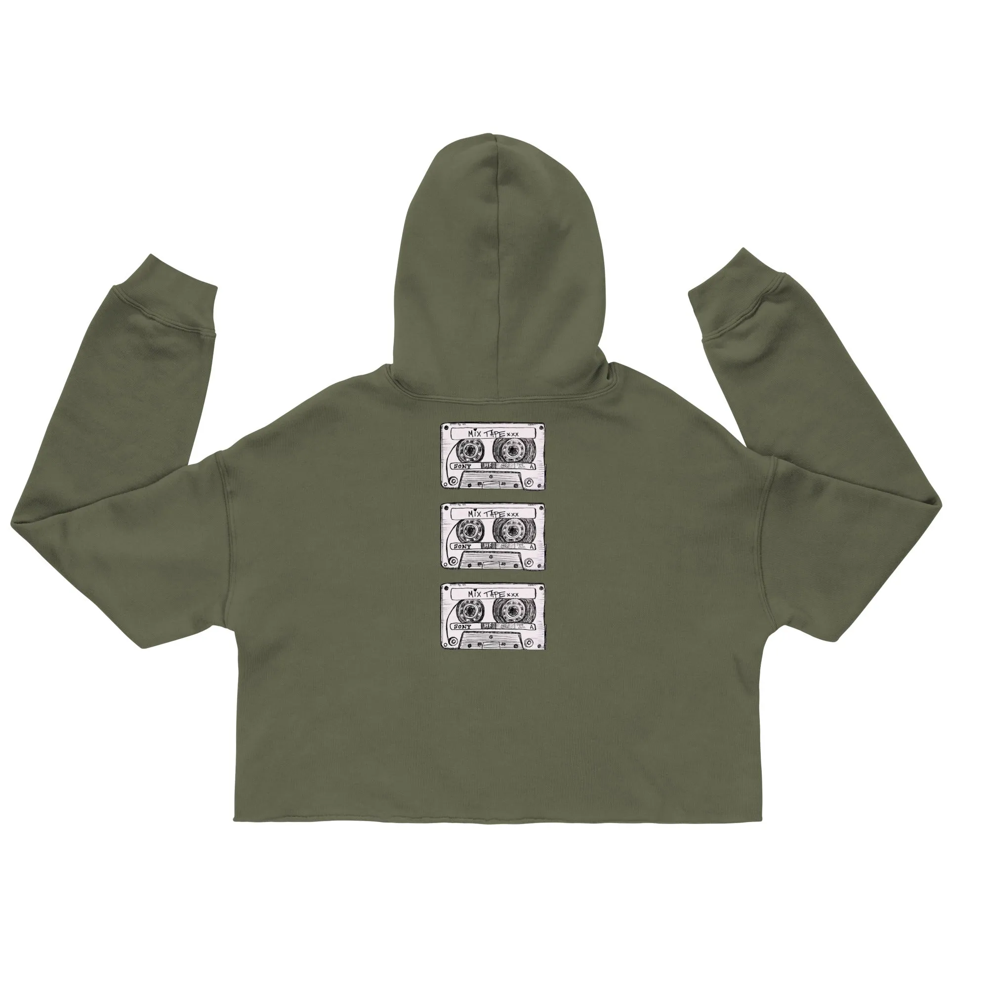 Women's Mixtape Crop Hoodie