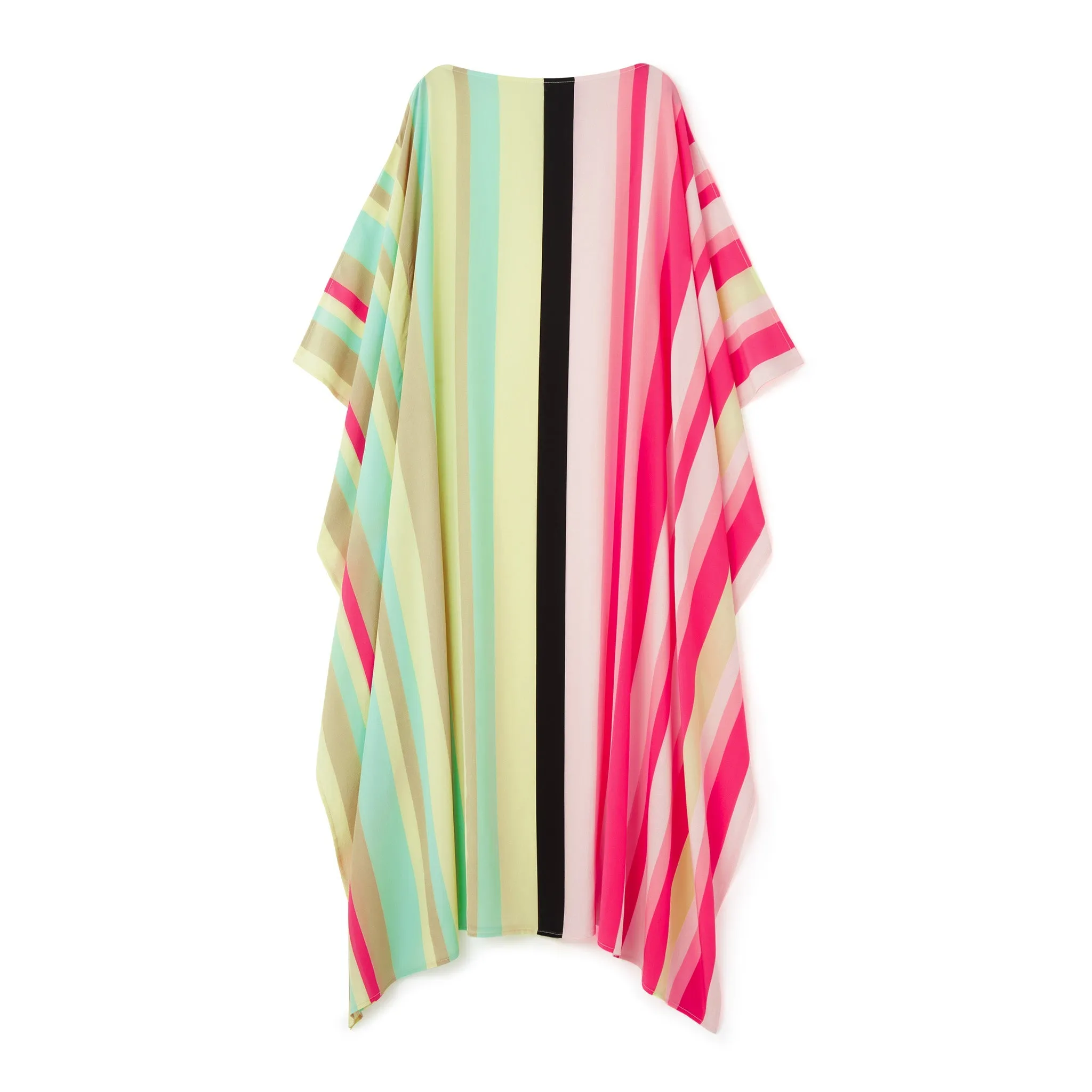 Women's Printed Silk Crepe Long Kaftan For Women's